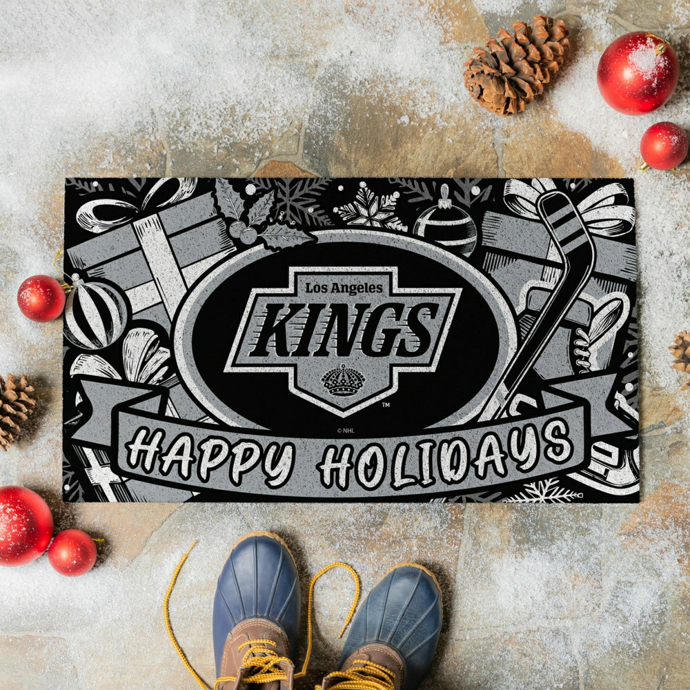 Los Angeles Kings Holiday PVC Mat, 28"x16", NHL
