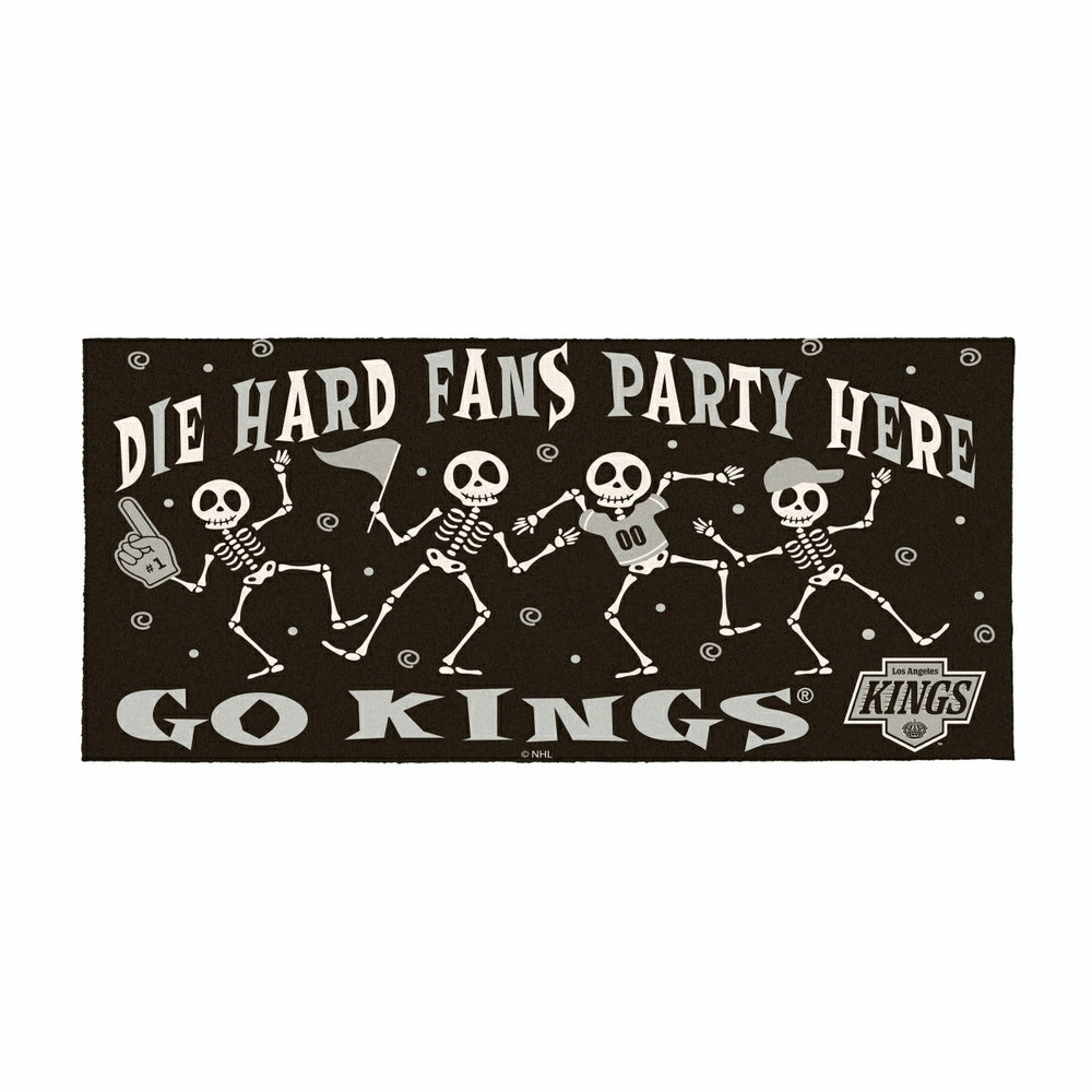 Los Angeles Kings Flocked Coir Halloween Sassafras Switch Mat, 22"x10", NHL