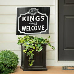 Los Angeles Kings Coroplast Yard Sign, "Fans Welcome", NHL, Home