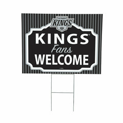 Los Angeles Kings Coroplast Yard Sign, "Fans Welcome", NHL, Home