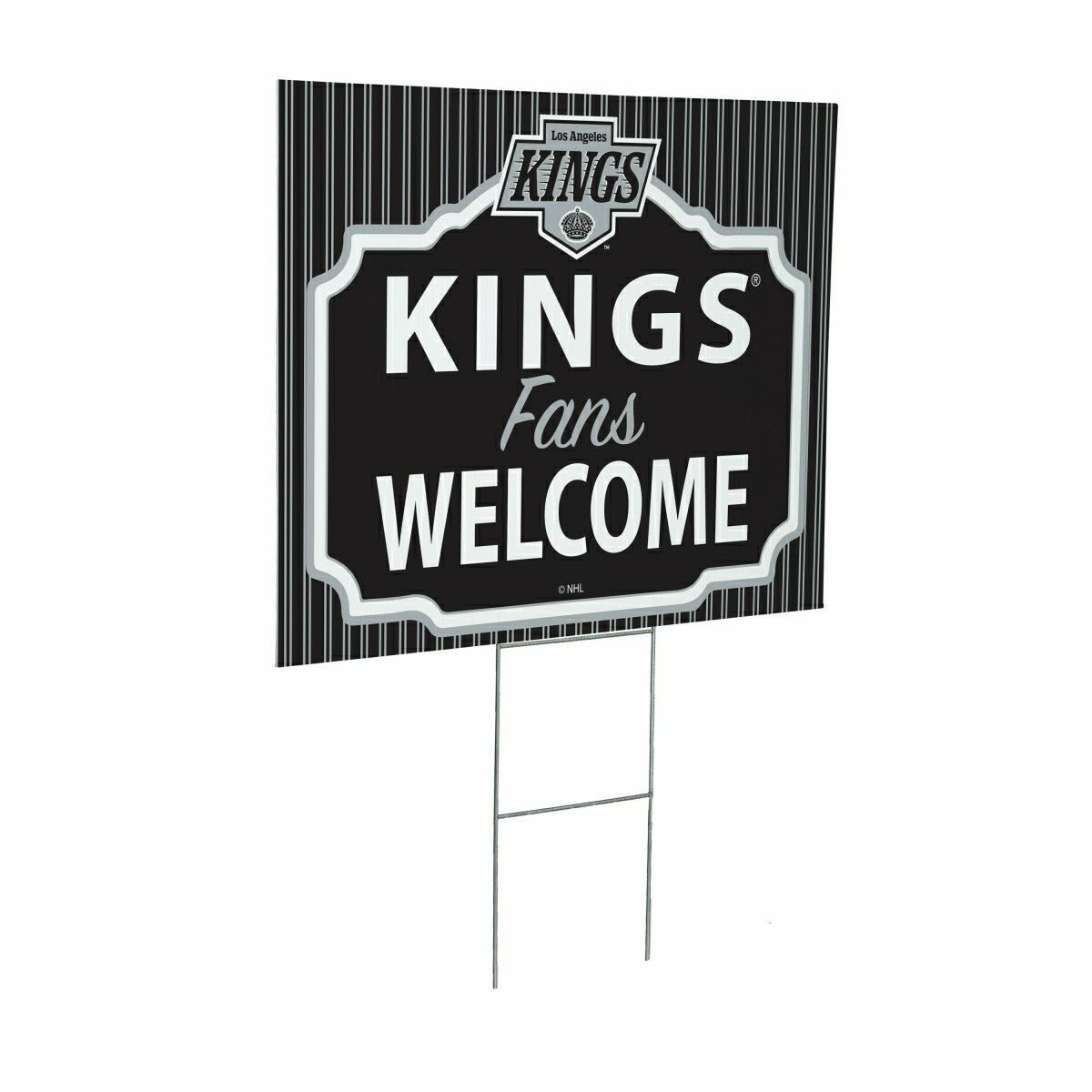 Los Angeles Kings Coroplast Yard Sign, "Fans Welcome", NHL, Home