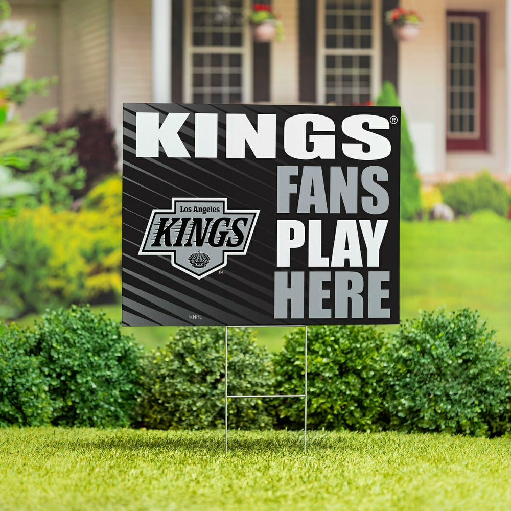 Los Angeles Kings Coroplast Yard Sign "Fans Play Here", NHL, Home