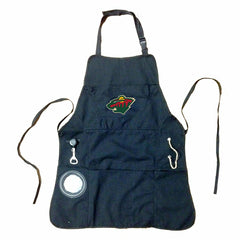 Grill Apron, Black, Minnesota Wild, NHL, Home