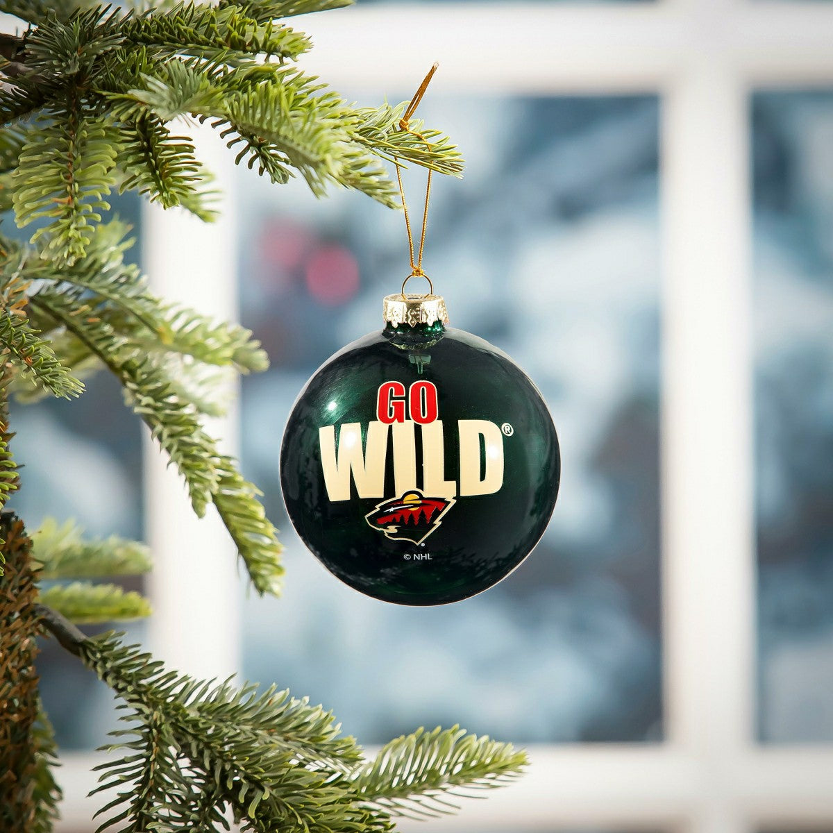 Blown Glass Ornament, Minnesota Wild, NHL, Home