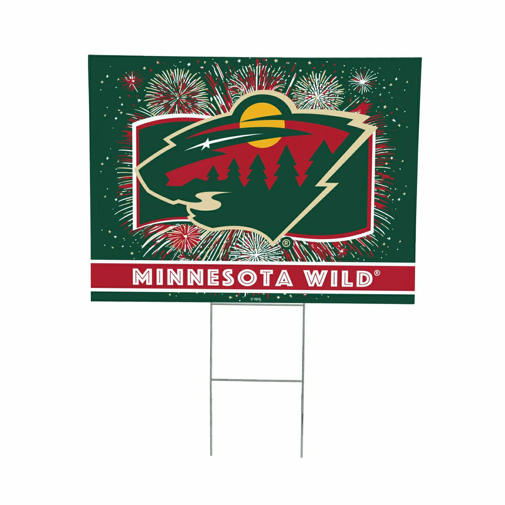 Minnesota Wild Yard Sign, Patriotic, NHL, Home