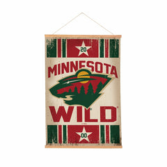 Minnesota Wild, Canvas Wall Tapestry, Medium, 36x24, NHL, Home