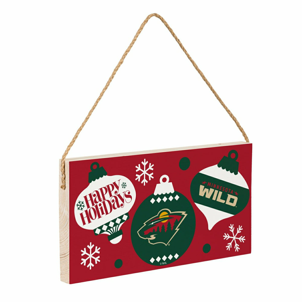 Minnesota Wild Holiday Wood Wall Sign, 6x11, NHL, Home