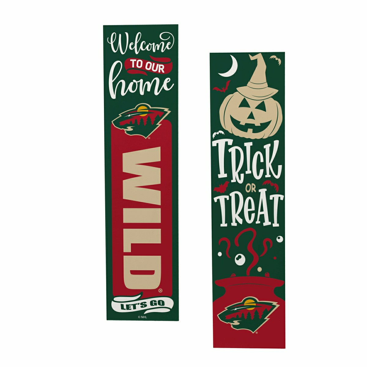 Minnesota Wild 47" Double Sided Leaner, Halloween, NHL, Home