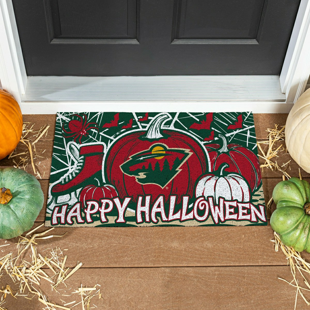 Minnesota Wild Halloween PVC Mat, 28"x16", NHL