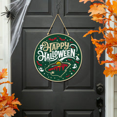 Minnesota Wild Halloween Round Door Décor with Hanging Rope, 18x18, NHL, Home