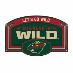 Minnesota Wild USA Embossed Steel Wall Sign, 11" x 17", NHL, Home