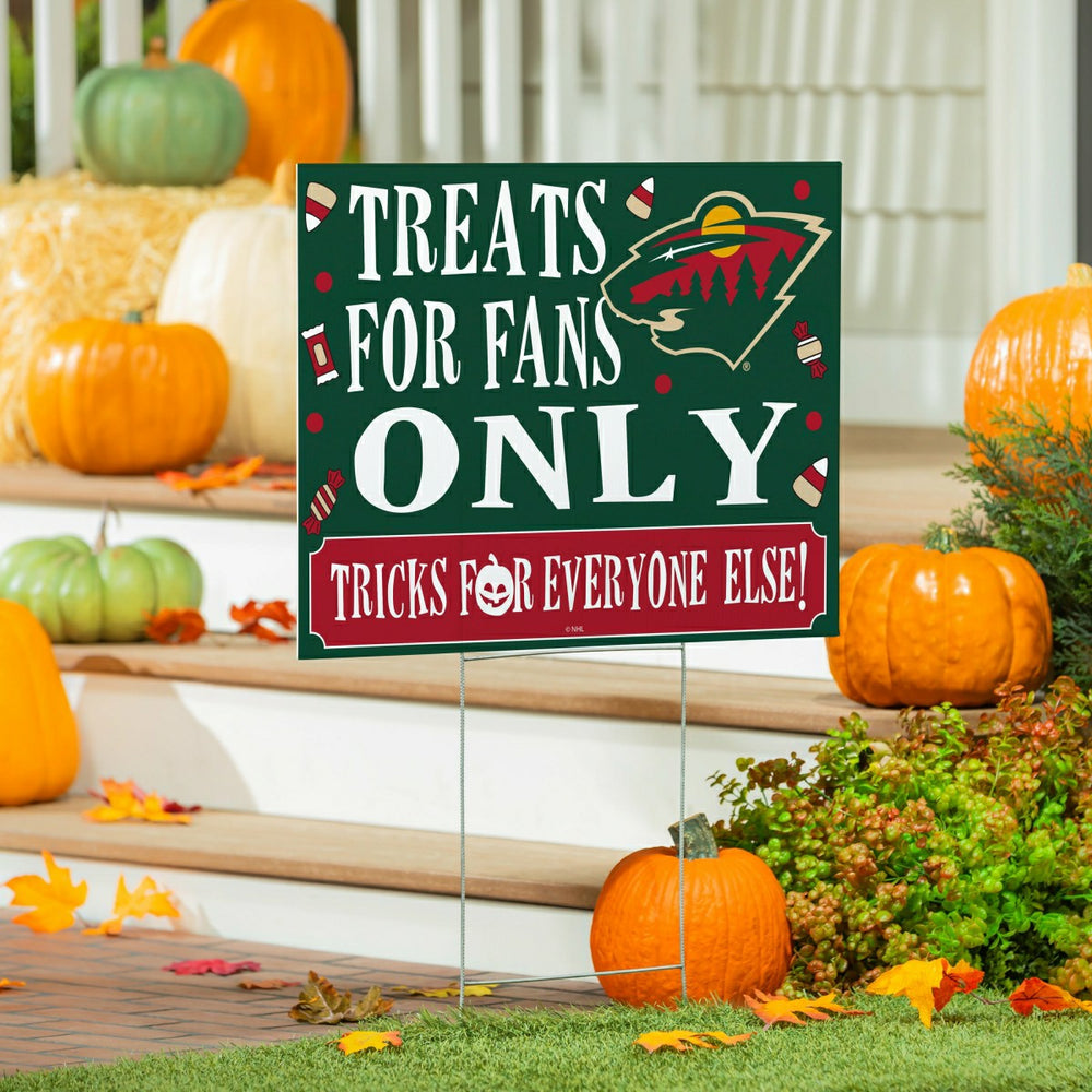 Minnesota Wild Yard Sign, Halloween Treats for Fans, NHL, Home
