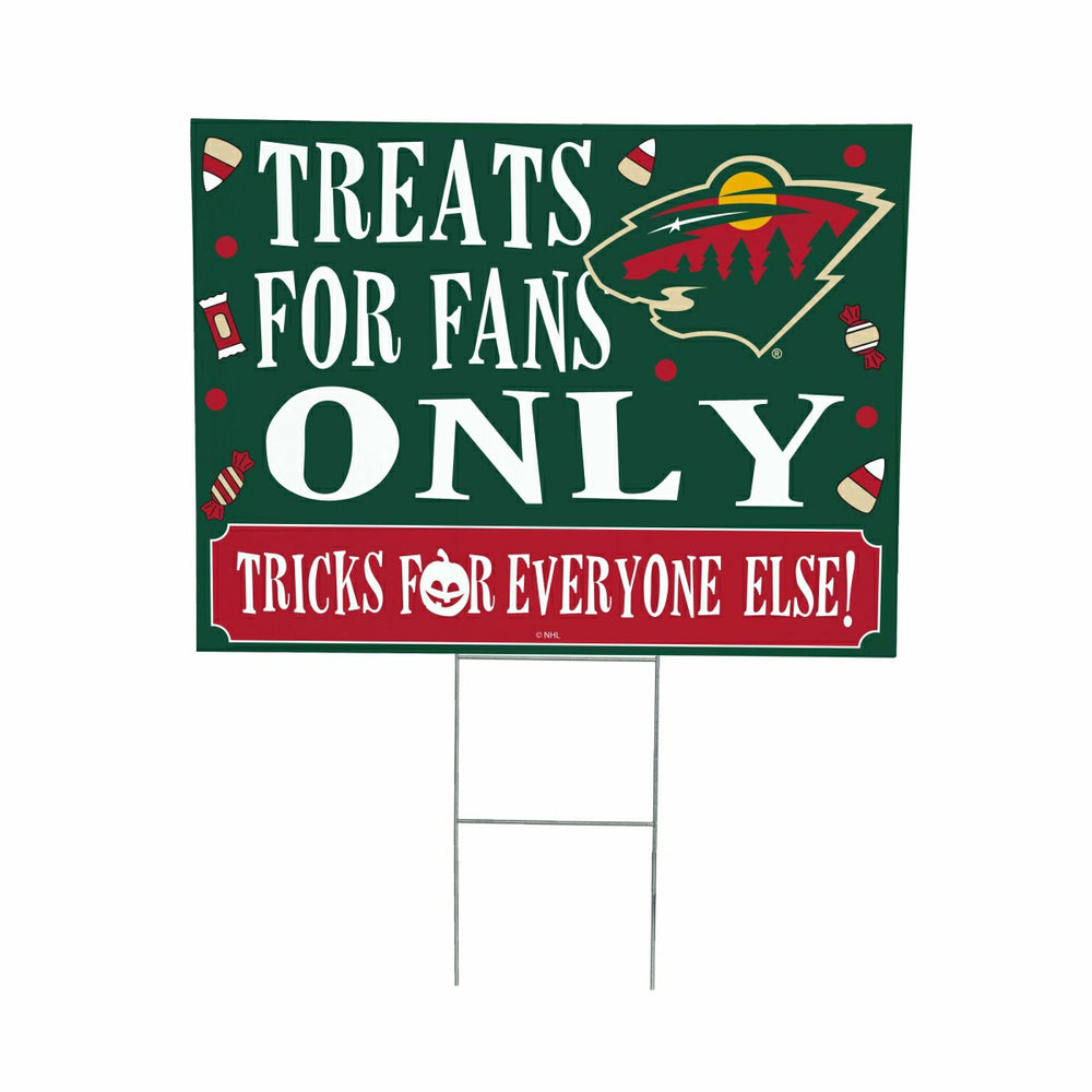 Minnesota Wild Yard Sign, Halloween Treats for Fans, NHL, Home