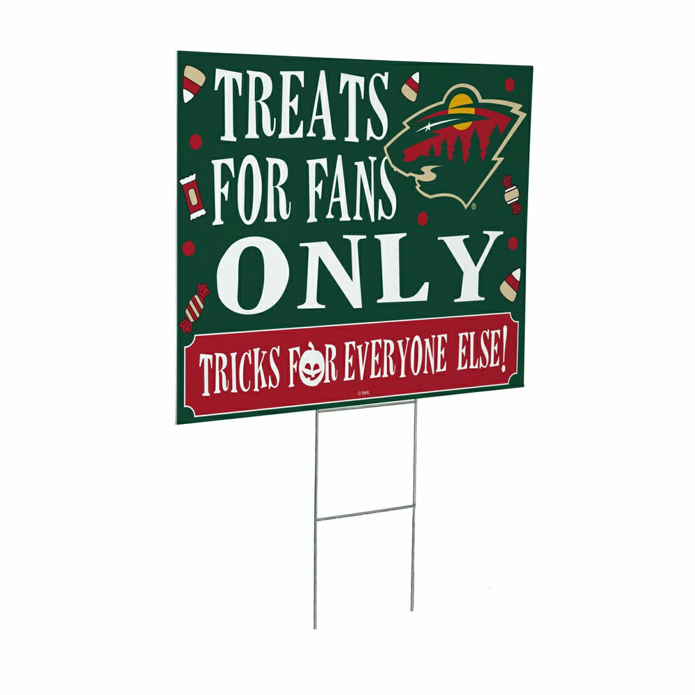 Minnesota Wild Yard Sign, Halloween Treats for Fans, NHL, Home