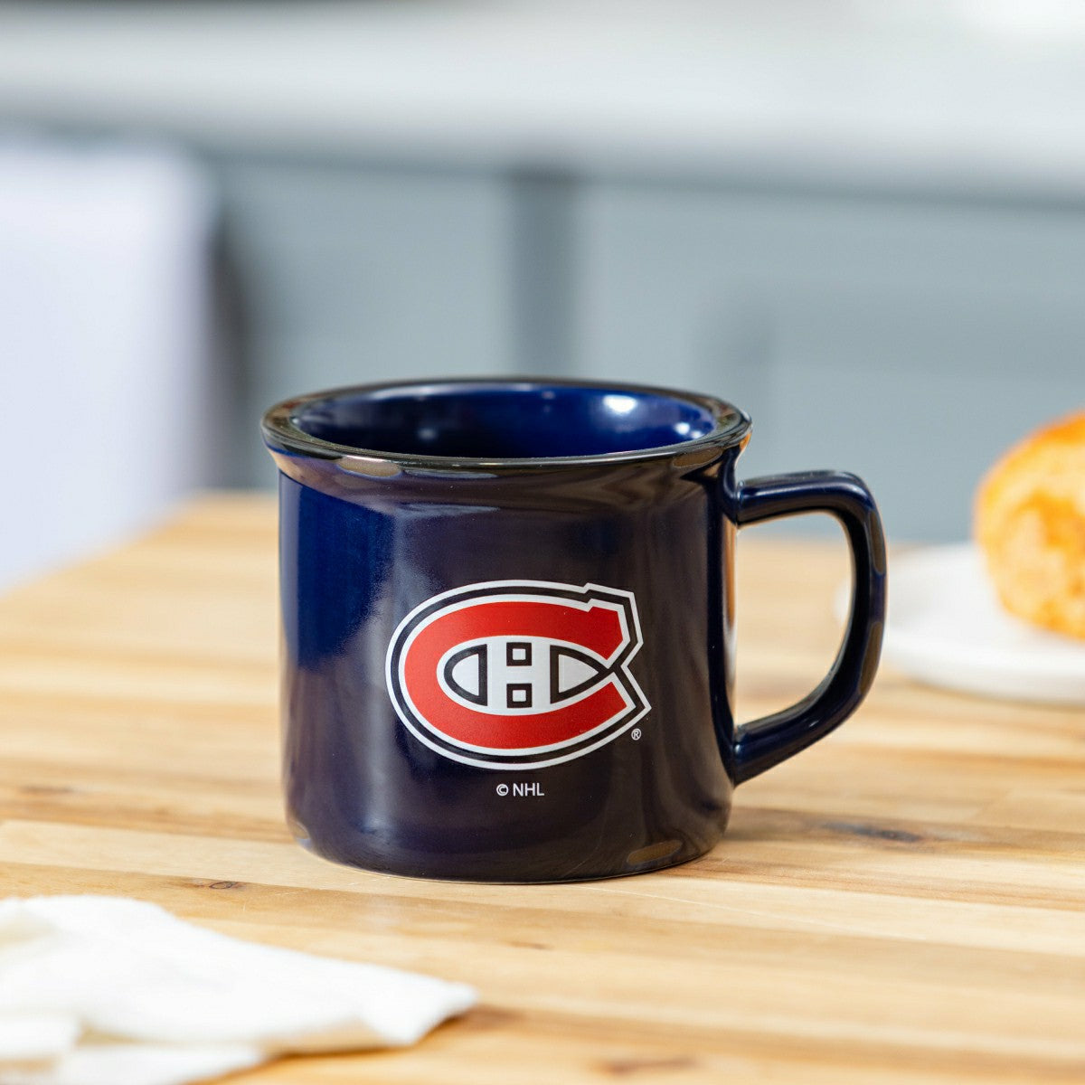 Montreal Canadiens Ceramic Camp Cup with Enamel Finish, 14oz, NHL, Home