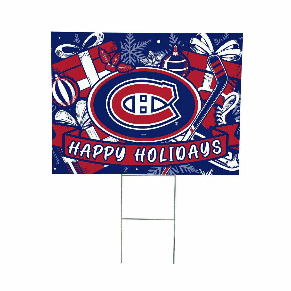 Montreal Canadiens Yard Sign, Holiday, NHL, Home