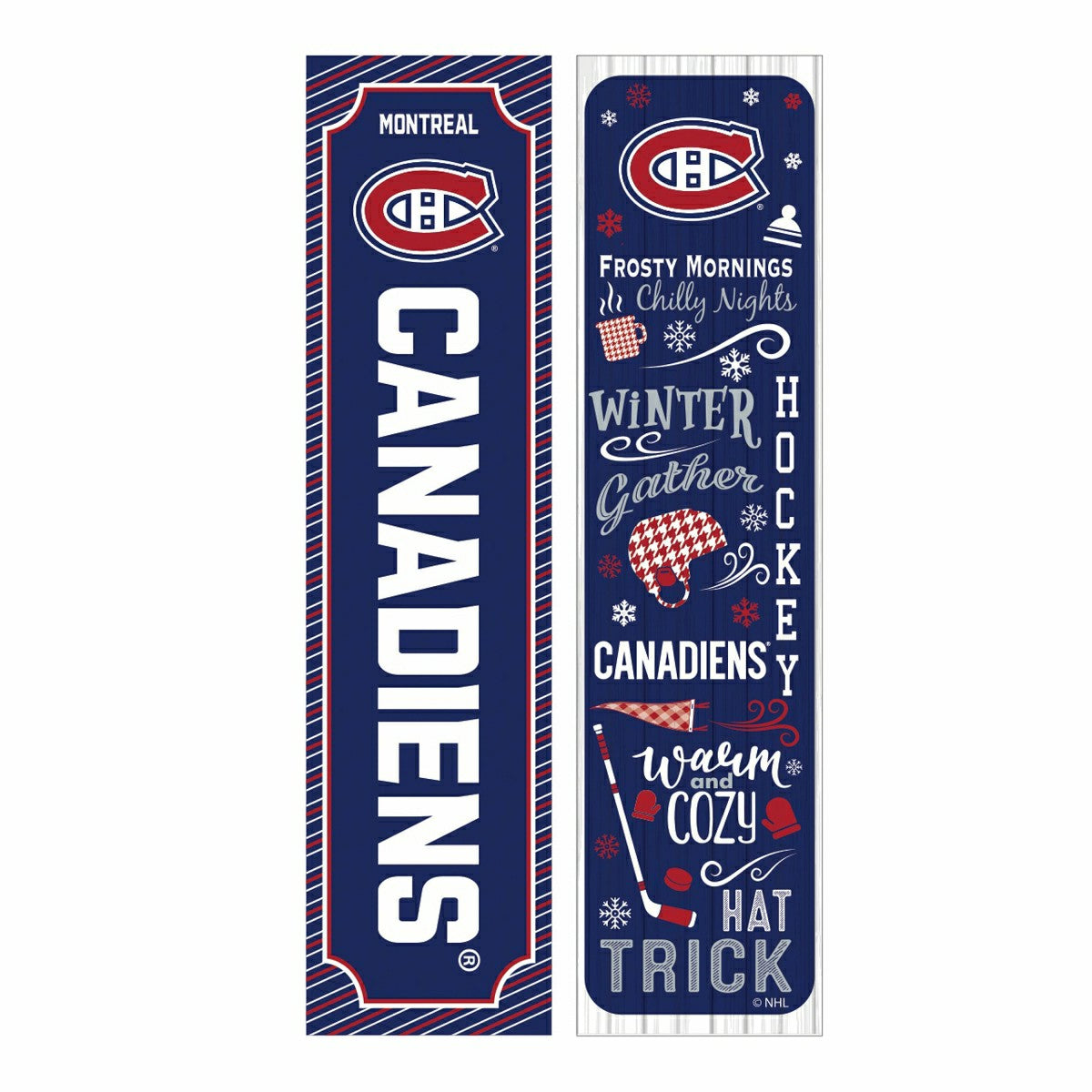 Montreal Canadiens 46" Double Sided Leaner, Winter Seasonal, NHL, Home