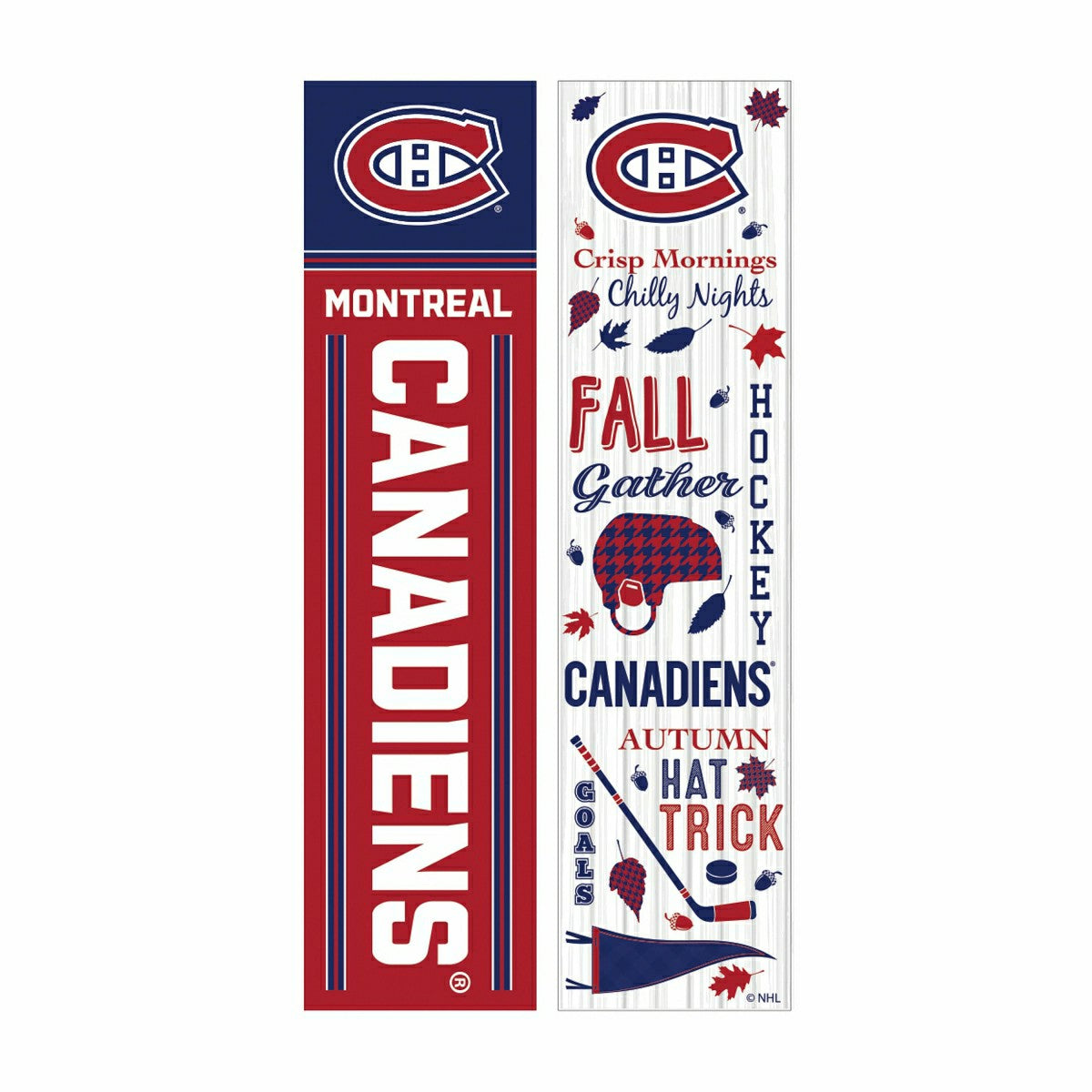 Montreal Canadiens 46" Double Sided Leaner, Fall Seasonal, NHL, Home