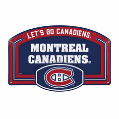 Montreal Canadiens USA Embossed Steel Wall Sign, 11" x 17", NHL, Home