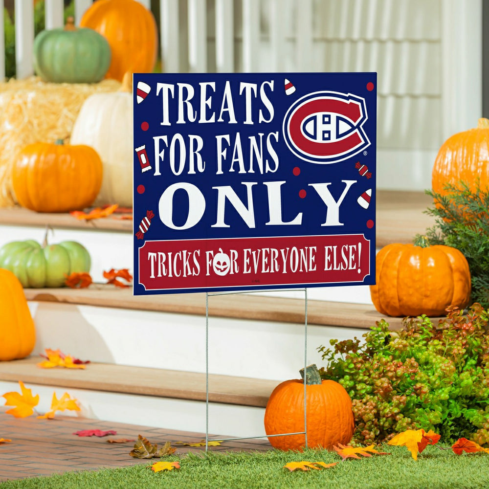 Montreal Canadiens Yard Sign, Halloween Treats for Fans, NHL, Home