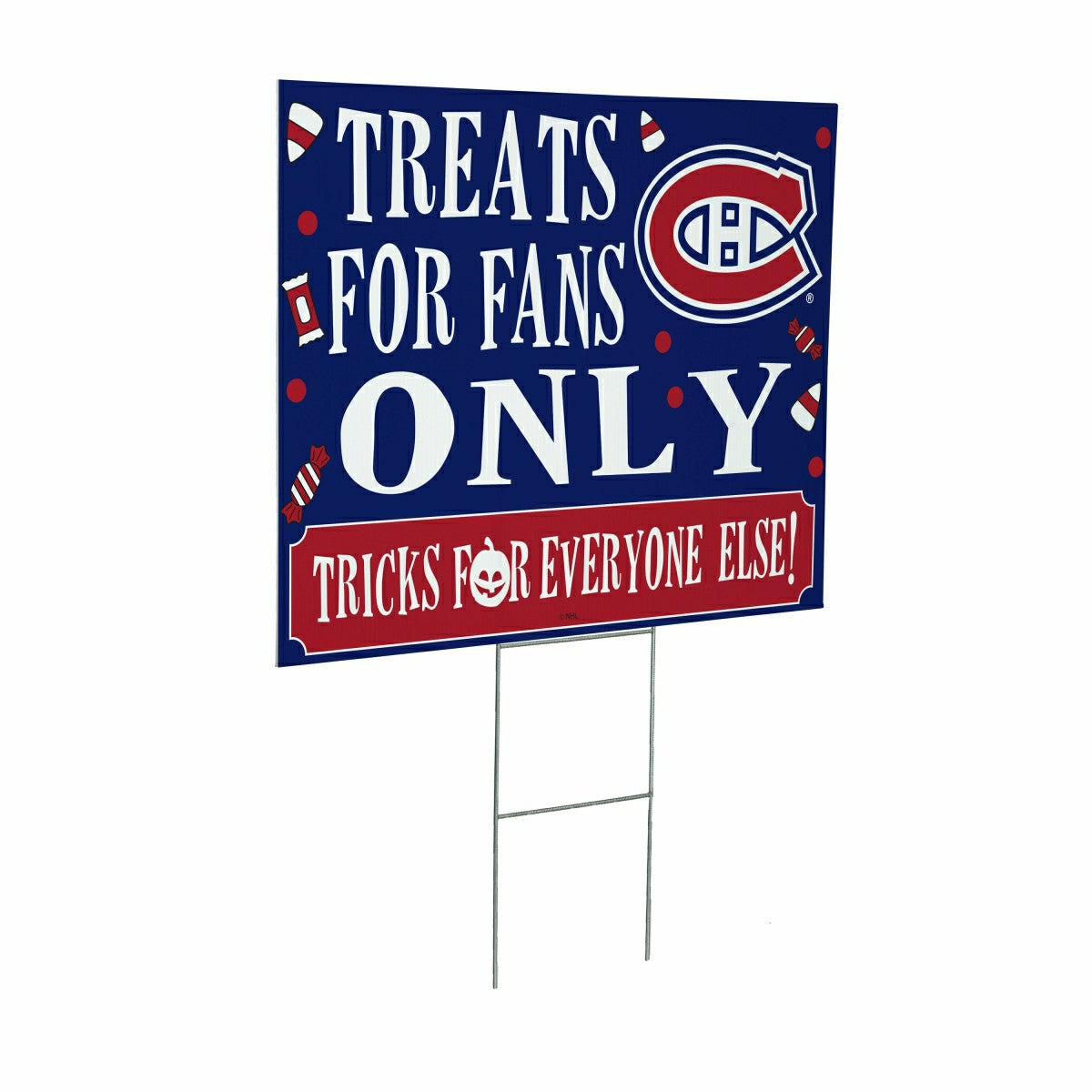 Montreal Canadiens Yard Sign, Halloween Treats for Fans, NHL, Home