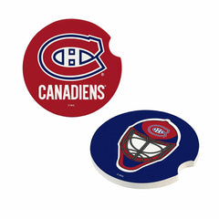 Montreal Canadiens Car Coaster Set, 2pc, NHL, Home