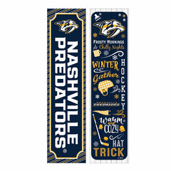 Nashville Predators 46" Double Sided Leaner, Winter Seasonal, NHL, Home