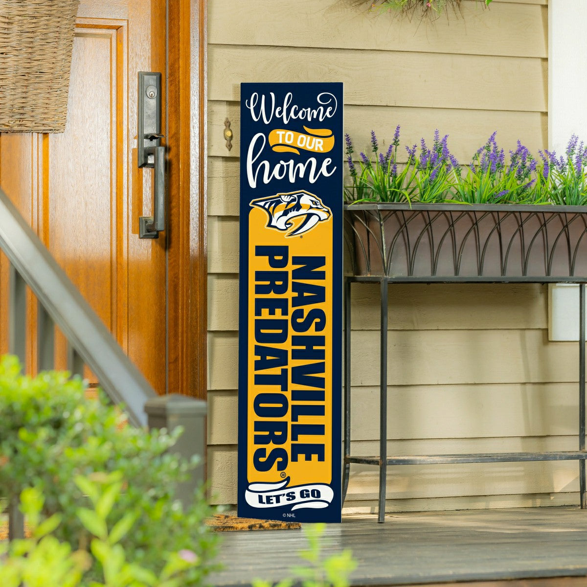 Nashville Predators 47" Double Sided Leaner, Halloween, NHL, Home