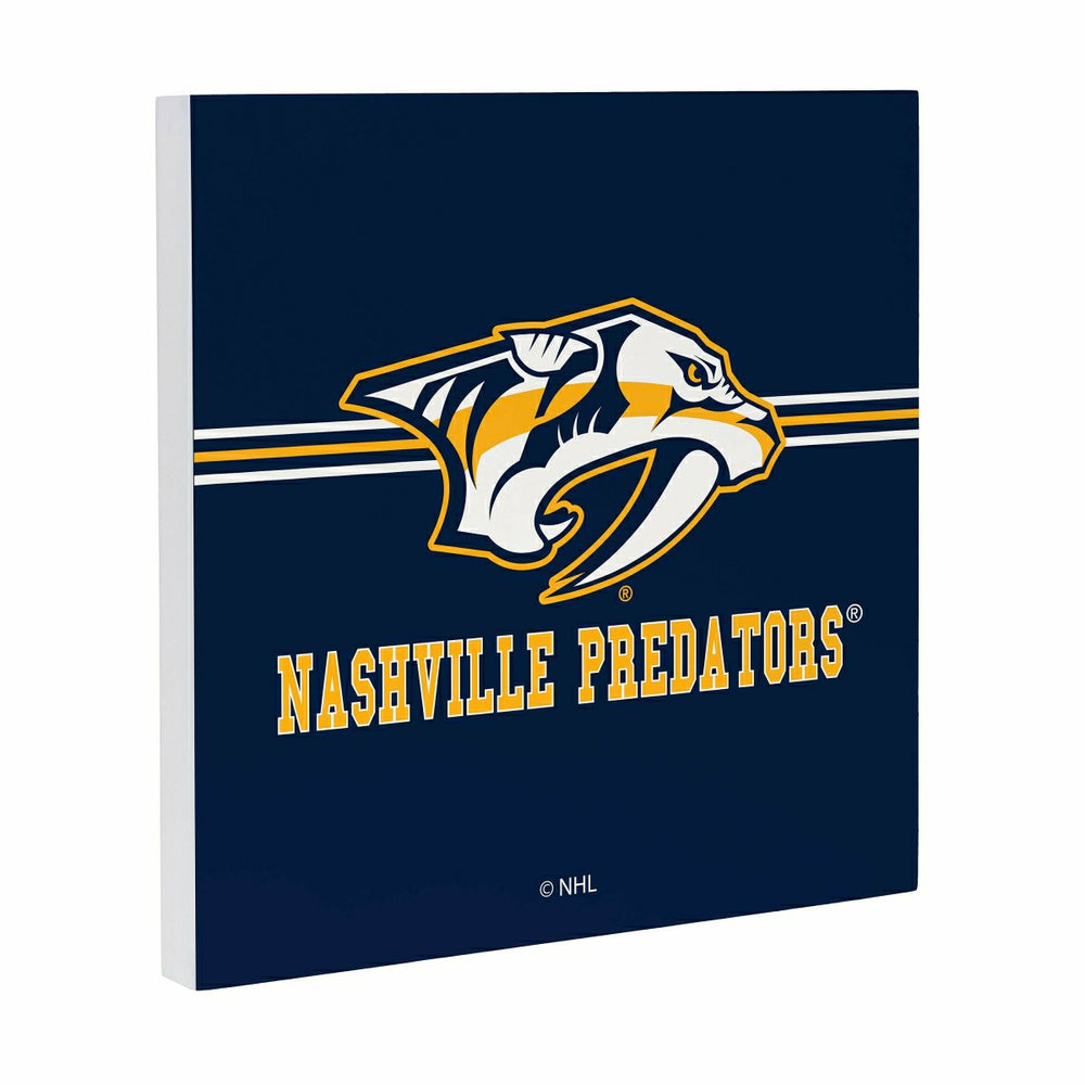Nashville Predators Wood Wall Sign, 12x12, NHL, Home