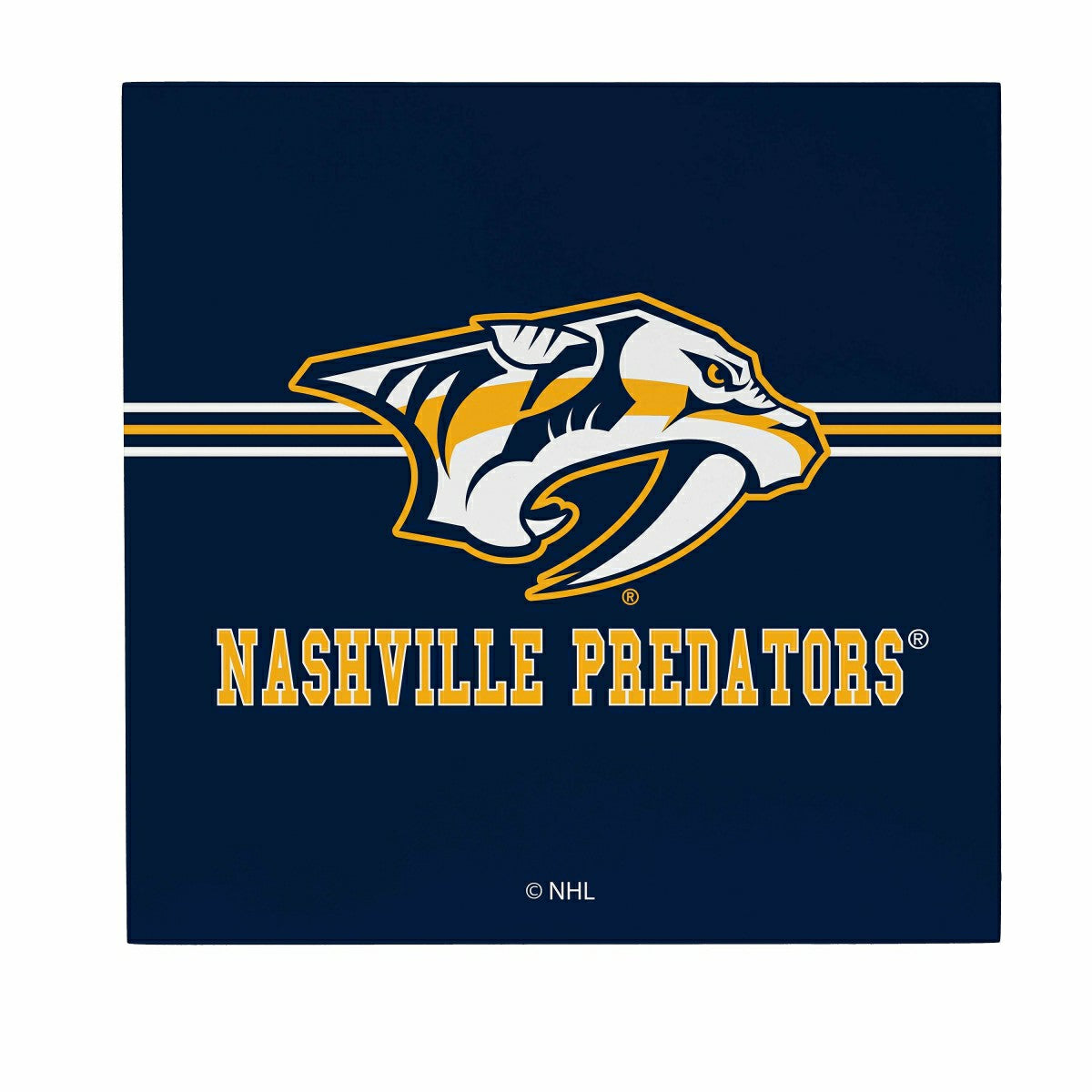 Nashville Predators Wood Wall Sign, 12x12, NHL, Home