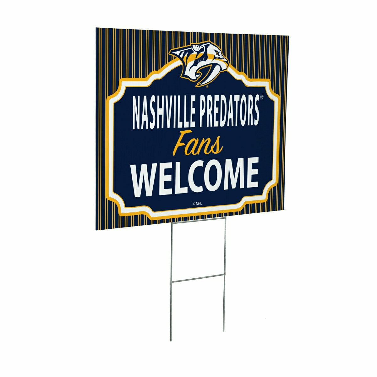 Nashville Predators Coroplast Yard Sign, "Fans Welcome", NHL, Home