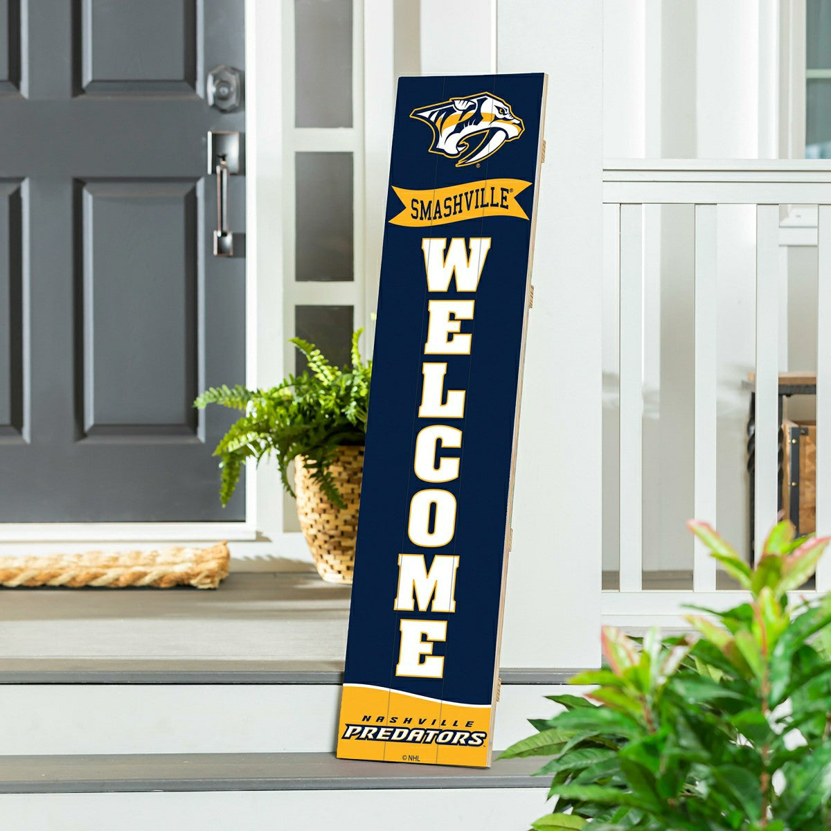 Nashville Predators Large Single Sided Leaner, 46", NHL, Home
