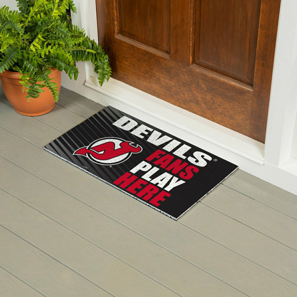 New Jersey Devils Fan Mat, 28"x16", NHL
