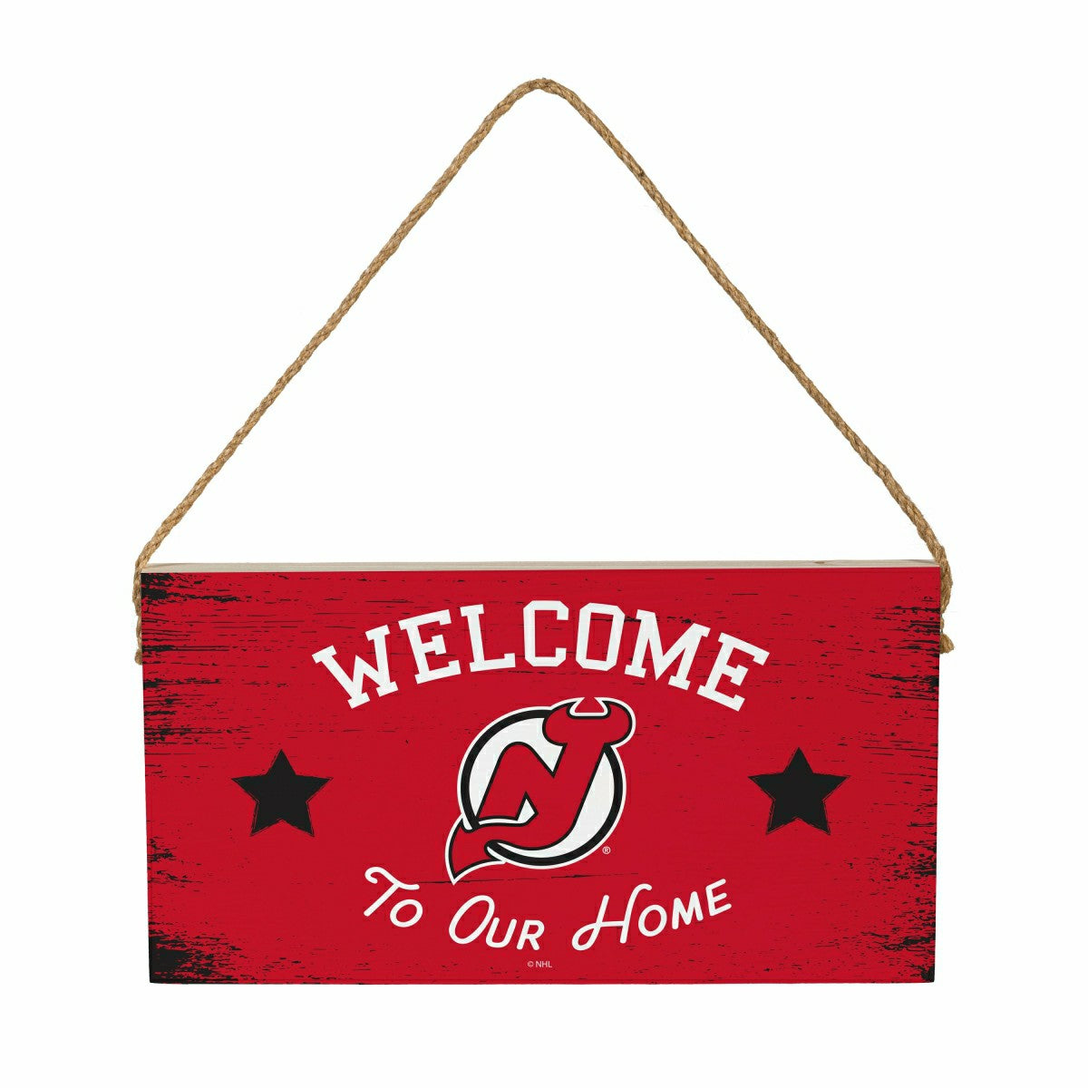 New Jersey Devils Wood Wall Sign, 6x11, NHL, Home