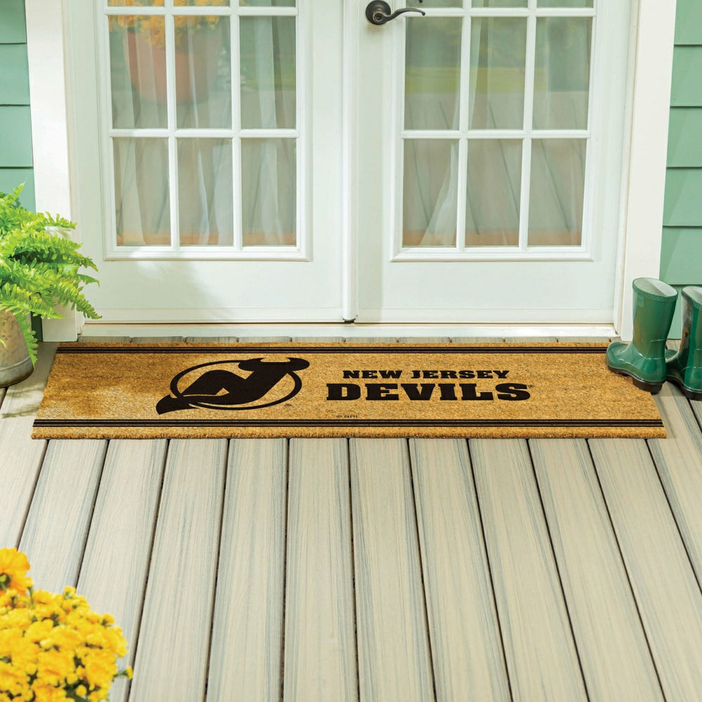 New Jersey Devils Extra Large One Color Coir Mat, 60"x24", NHL