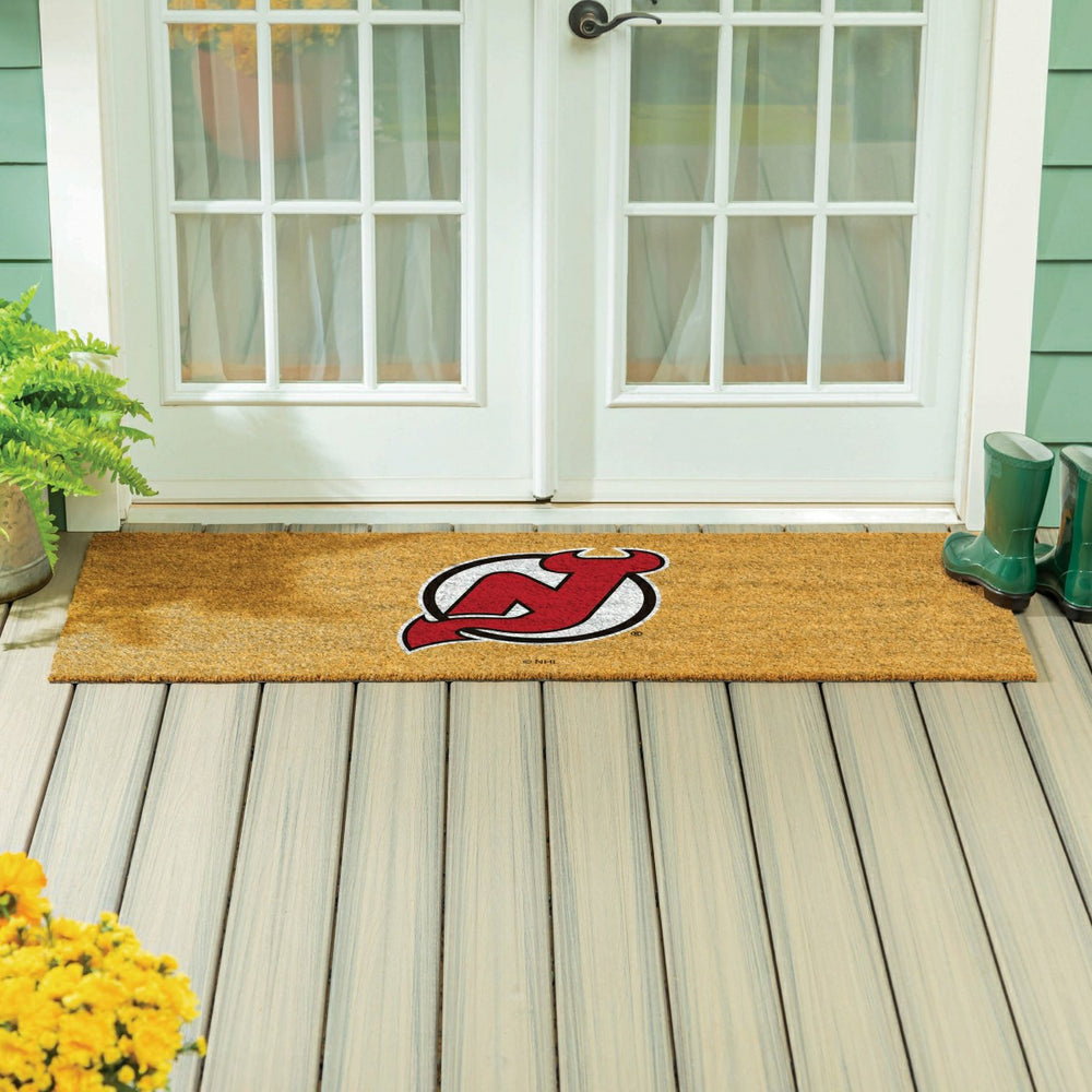 New Jersey Devils Extra Large Full Color Coir Mat, 60"x24", NHL