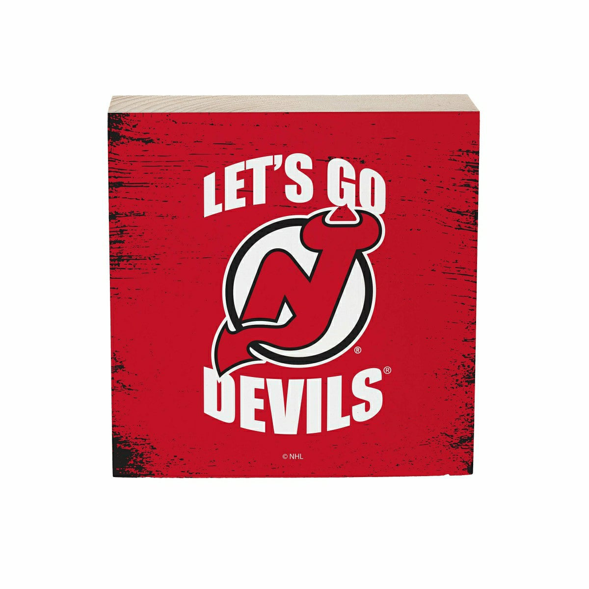New Jersey Devils Plock, Down Home Fans, 6x6, NHL, Home