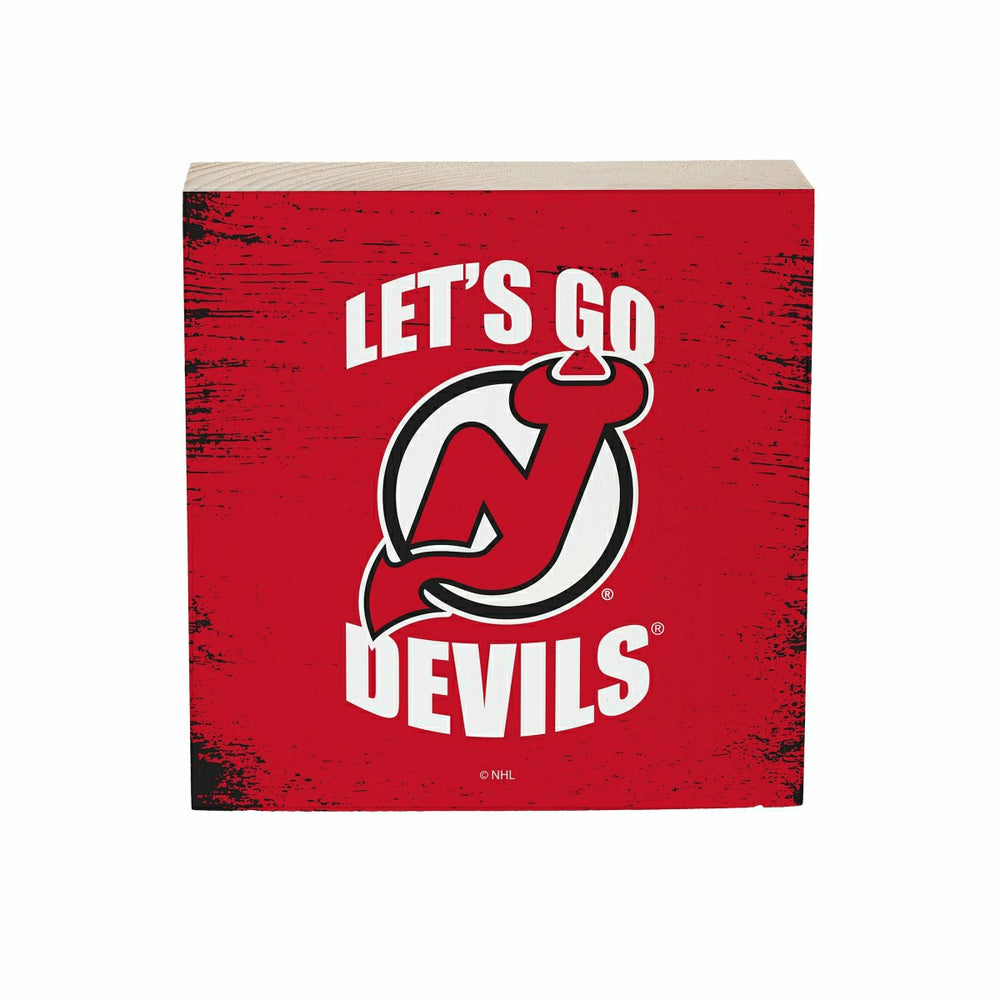 New Jersey Devils Plock, Down Home Fans, 6x6, NHL, Home