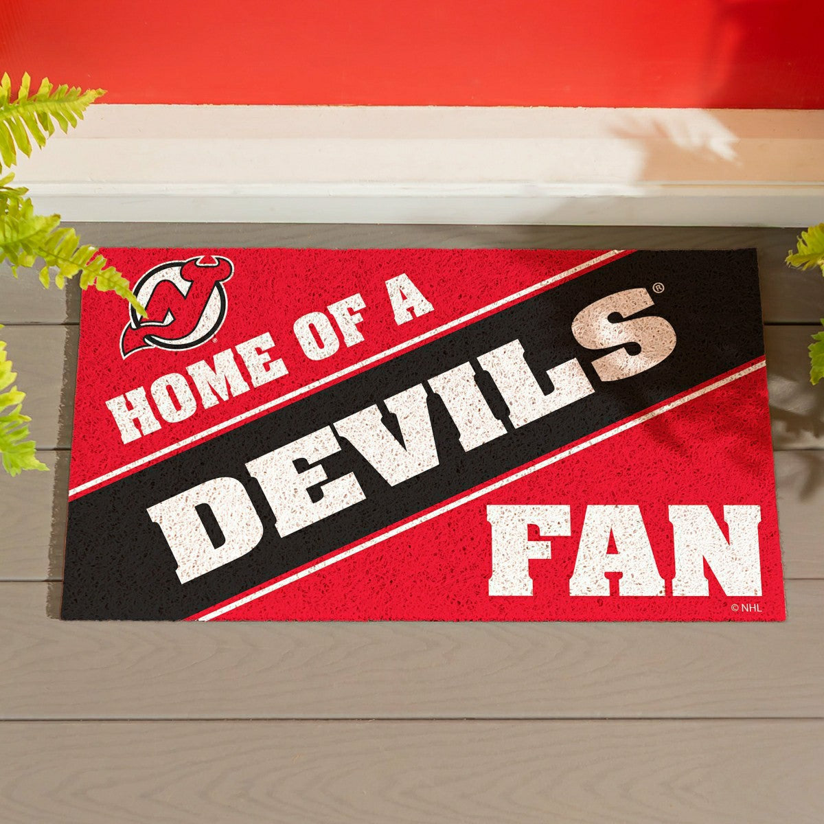 New Jersey Devils, PVC Mat COLOR, Home of a Fan, NHL