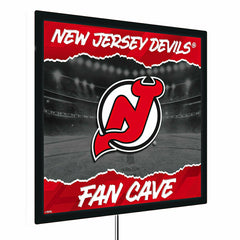 New Jersey Devils 23"H x 23"L LED Wall Decor, Edgelite, Square, NHL