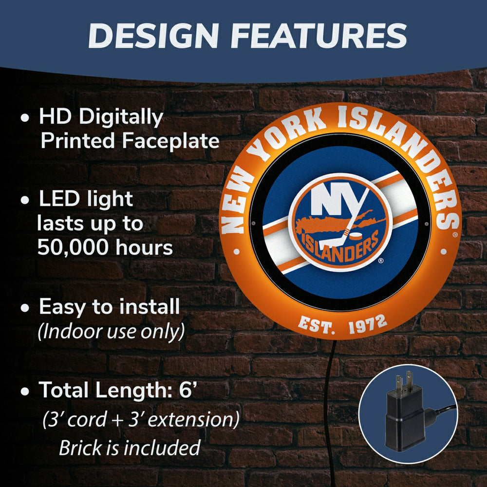 New York Islanders, Metal Lite, Round, NHL