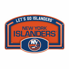 New York Islanders USA Embossed Steel Wall Sign, 11" x 17", NHL, Home