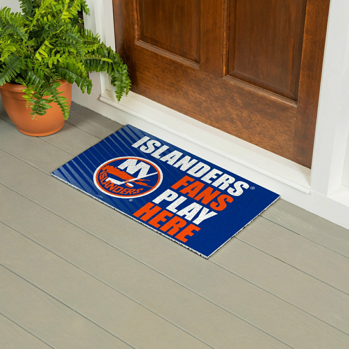New York Islanders Fan Mat, 28"x16", NHL