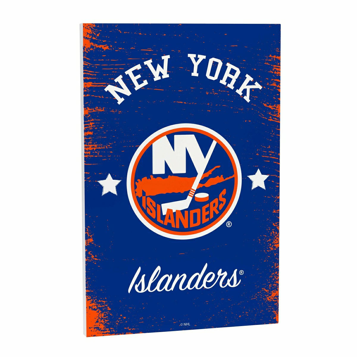 New York Islanders Wood Wall Sign, 16x24, NHL, Home