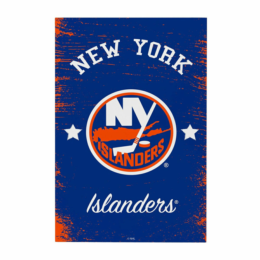 New York Islanders Wood Wall Sign, 16x24, NHL, Home
