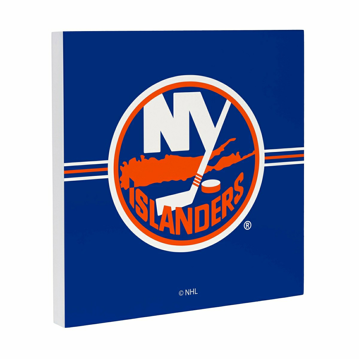 New York Islanders Wood Wall Sign, 12x12, NHL, Home