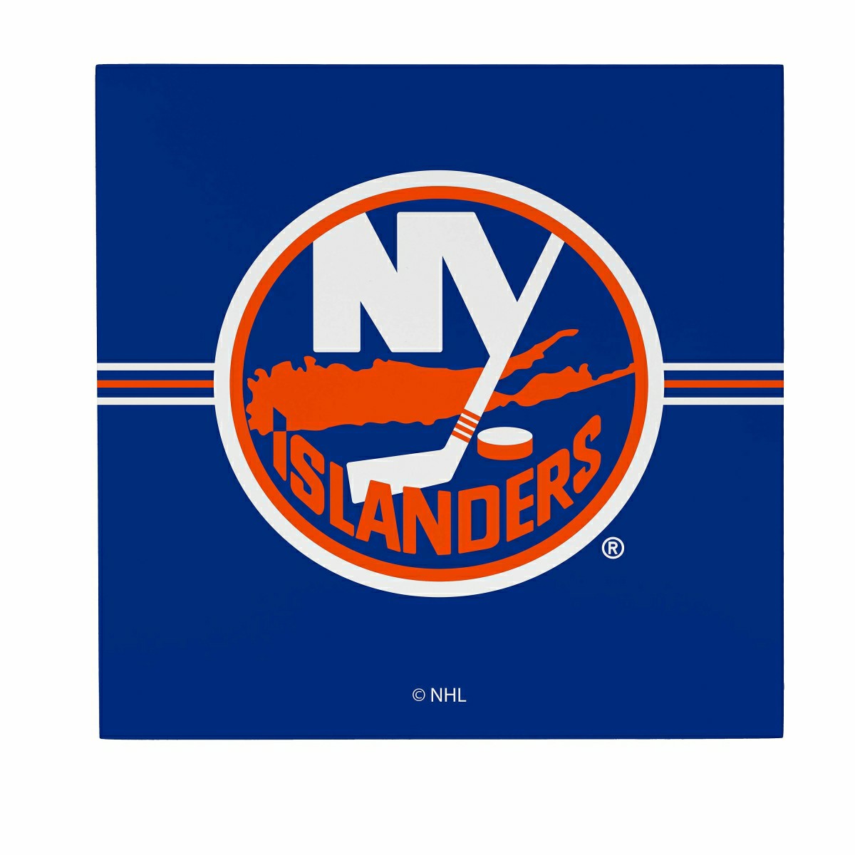 New York Islanders Wood Wall Sign, 12x12, NHL, Home