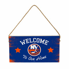 New York Islanders Wood Wall Sign, 6x11, NHL, Home