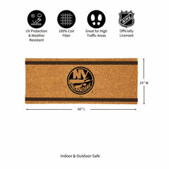 New York Islanders Extra Large One Color Coir Mat, 60"x24", NHL