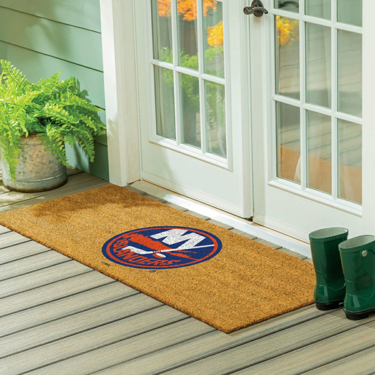 New York Islanders Extra Large Full Color Coir Mat, 60"x24", NHL